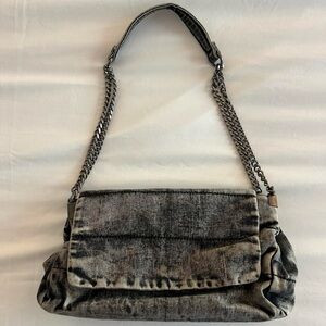Zara Black and Gray Shoulder Bag